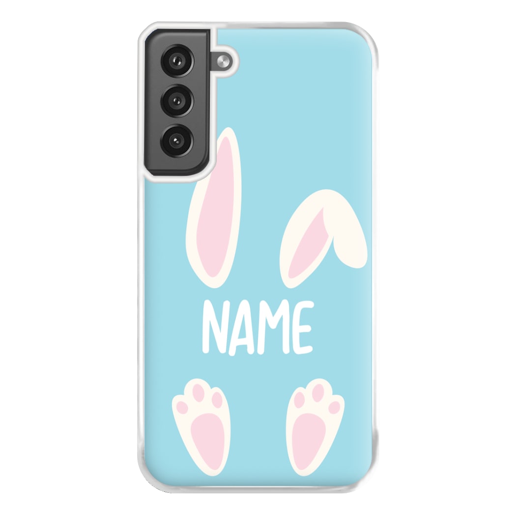 White Bunny Personalised Phone Case for Galaxy S21FE