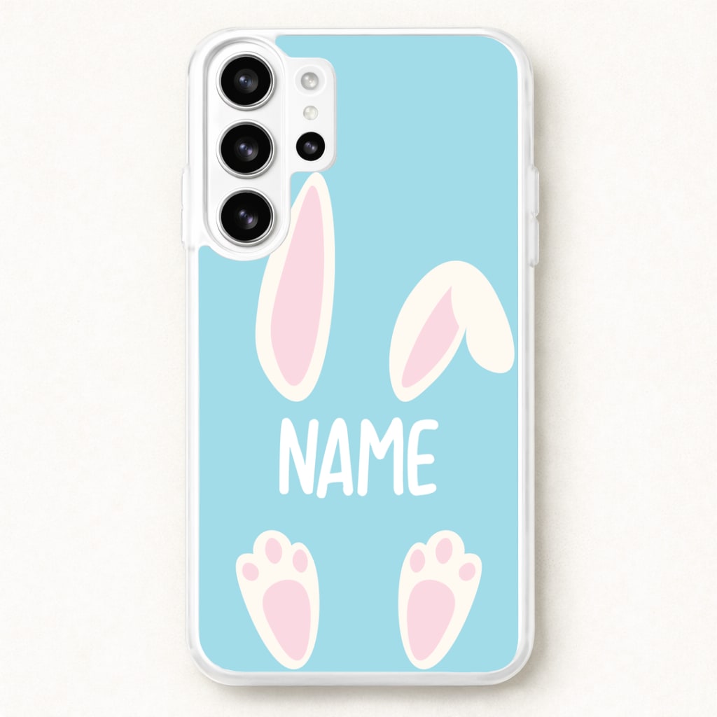 White Bunny Personalised Phone Case for Galaxy S26 Ultra