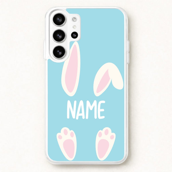 White Bunny Personalised Phone Case for Galaxy S26 Ultra