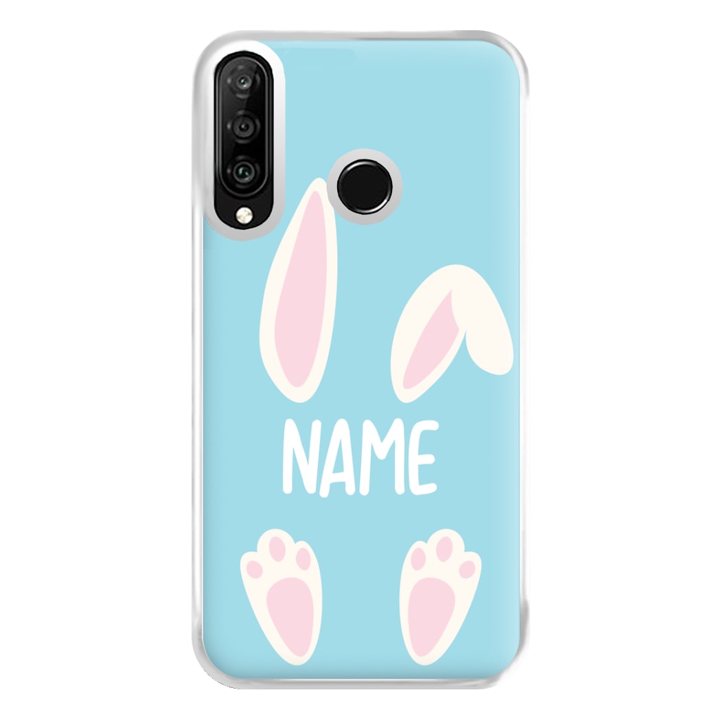White Bunny Personalised Phone Case for Huawei P30 Lite