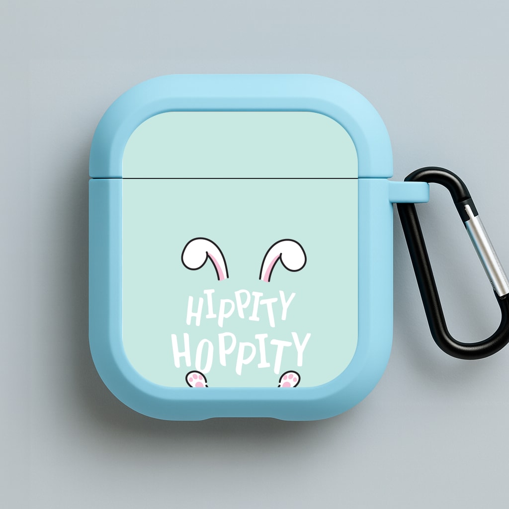 Hippity Hoppity Blue AirPods Case