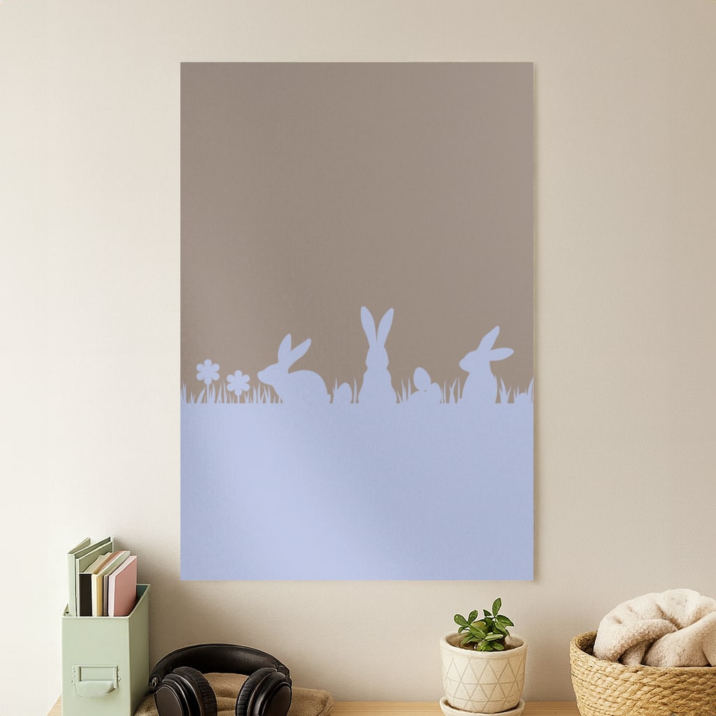 Bunny Outline  Poster