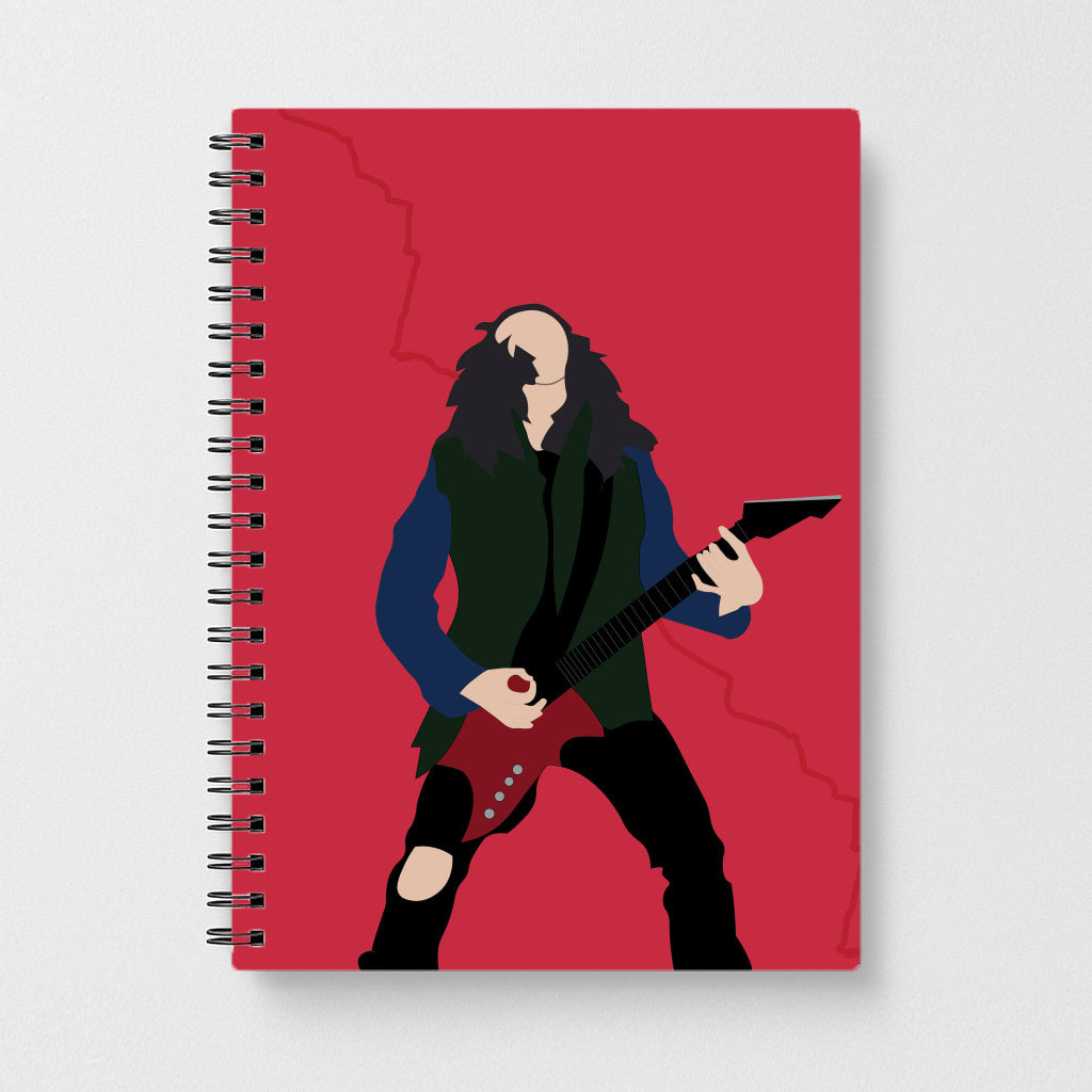 Eddie Munson Playing Guitar - Stranger Things Notebook