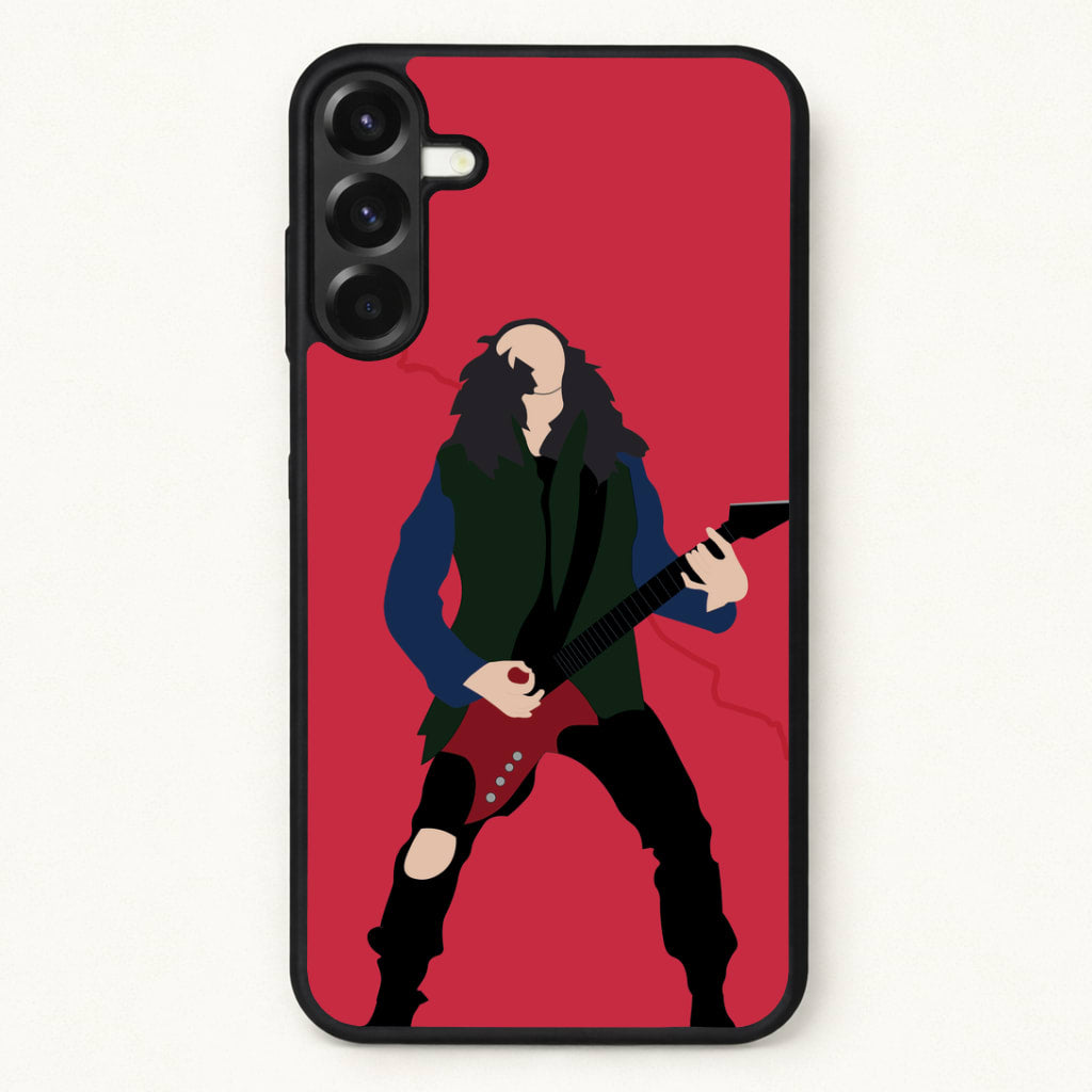 Eddie Munson Playing Guitar Phone Case for Galaxy A37