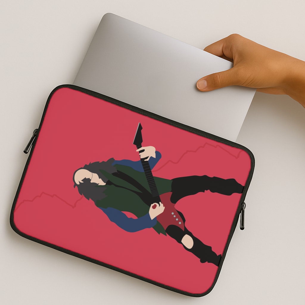 Eddie Munson Playing Guitar MacBook Case