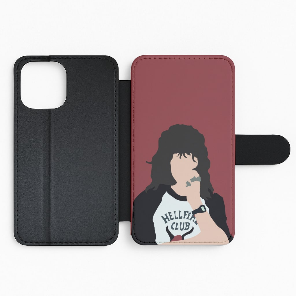 Eddie Munson Hellfire Flip Phone Case