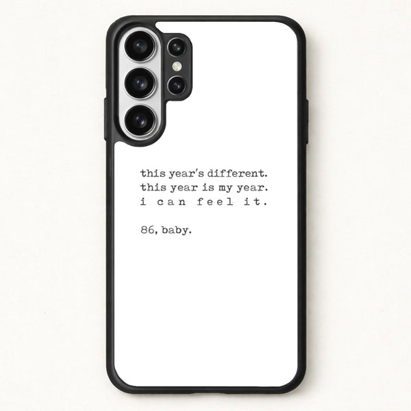 This Year's Different - Eddie Munson Stranger Phone Case for Galaxy S26 Ultra