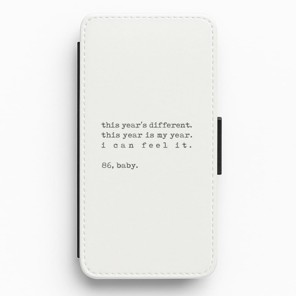 This Year's Different - Eddie Munson Stranger Flip / Wallet Phone Case