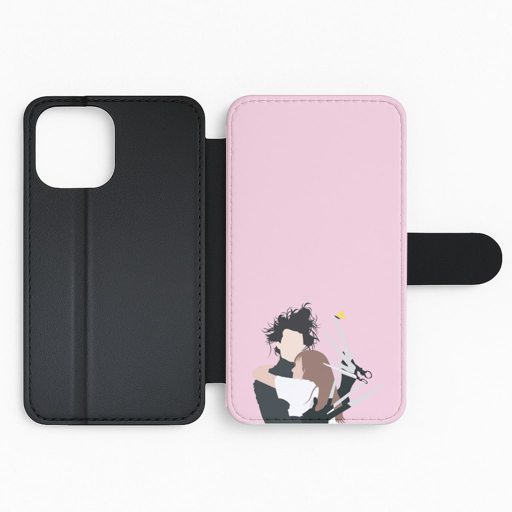 Edward And Kim -Scissorhands Flip Phone Case