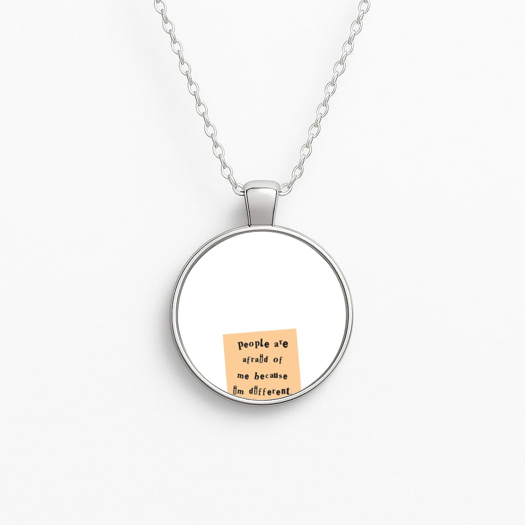 People Are Afraid Of Me - Scissorhands Circle Necklace