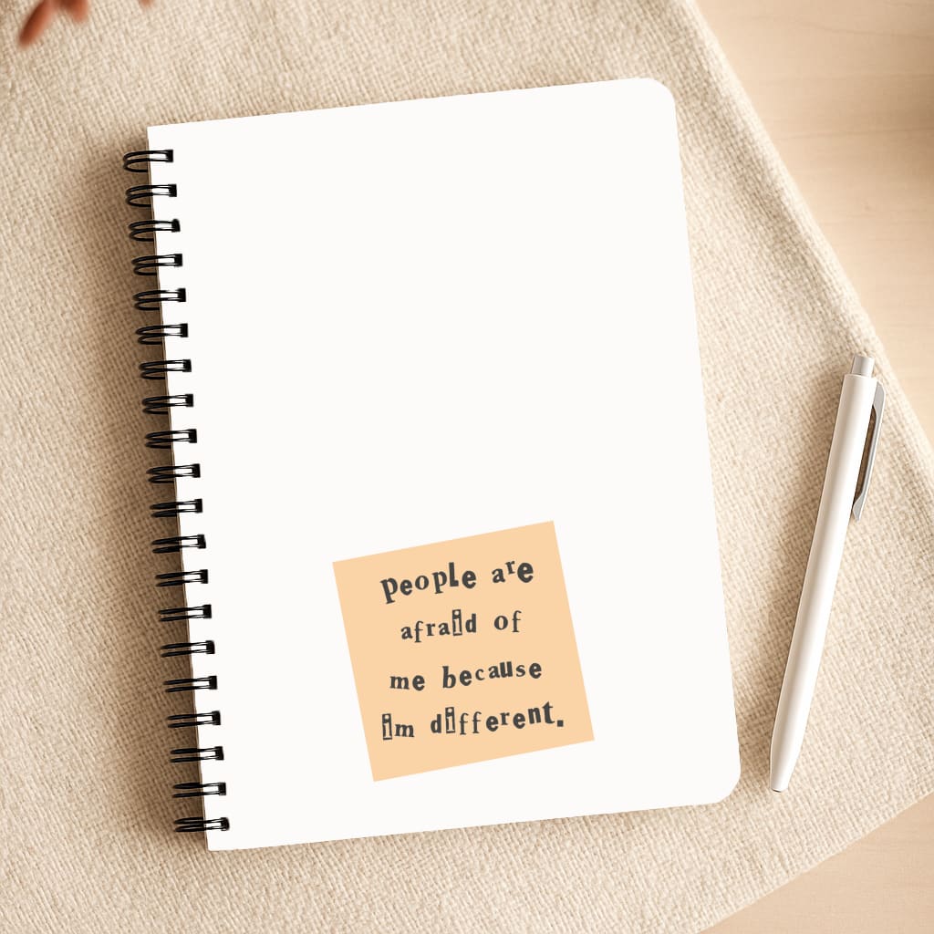 People Are Afraid Of Me - Scissorhands Notepad