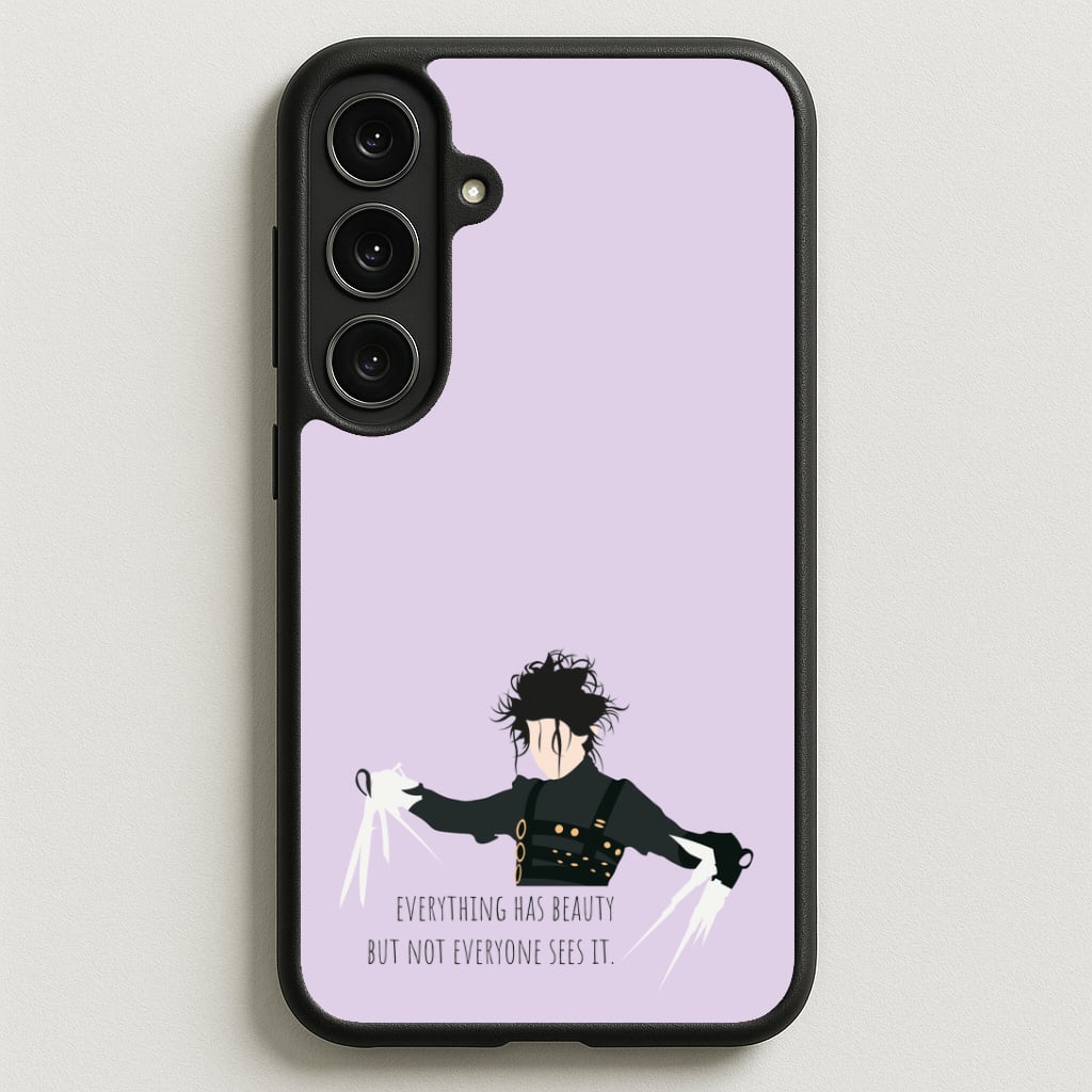 Everything Has Beauty - Scissorhands Phone Case for Galaxy S25FE