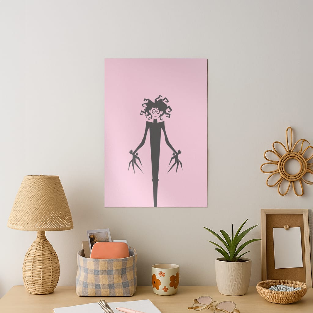 Cartoon - Scissorhands Art Print