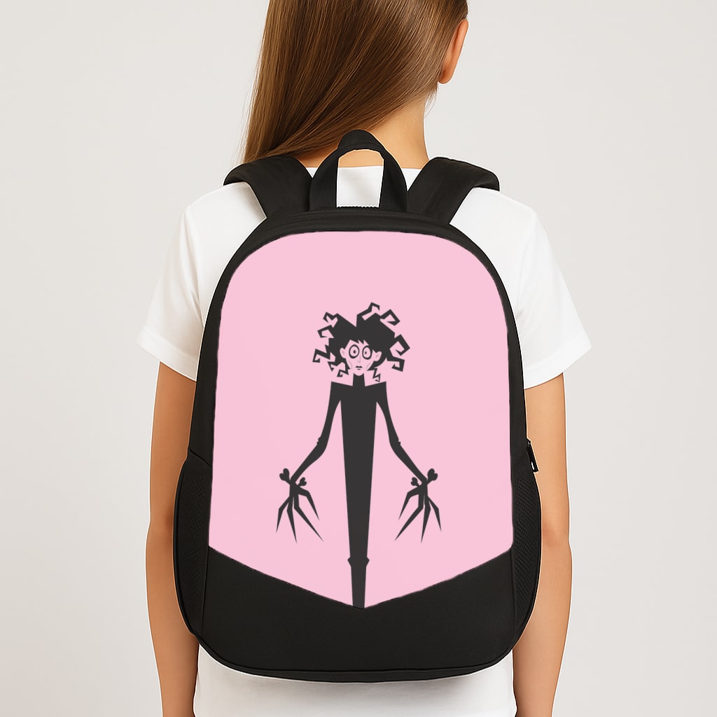 Cartoon - Scissorhands Large School Bag