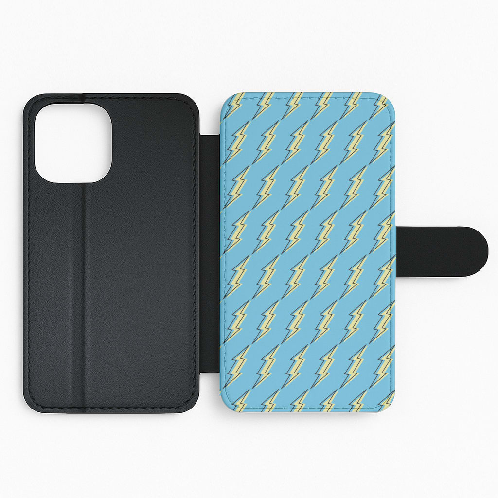 Blue Lightning - Eighties Flip Phone Case