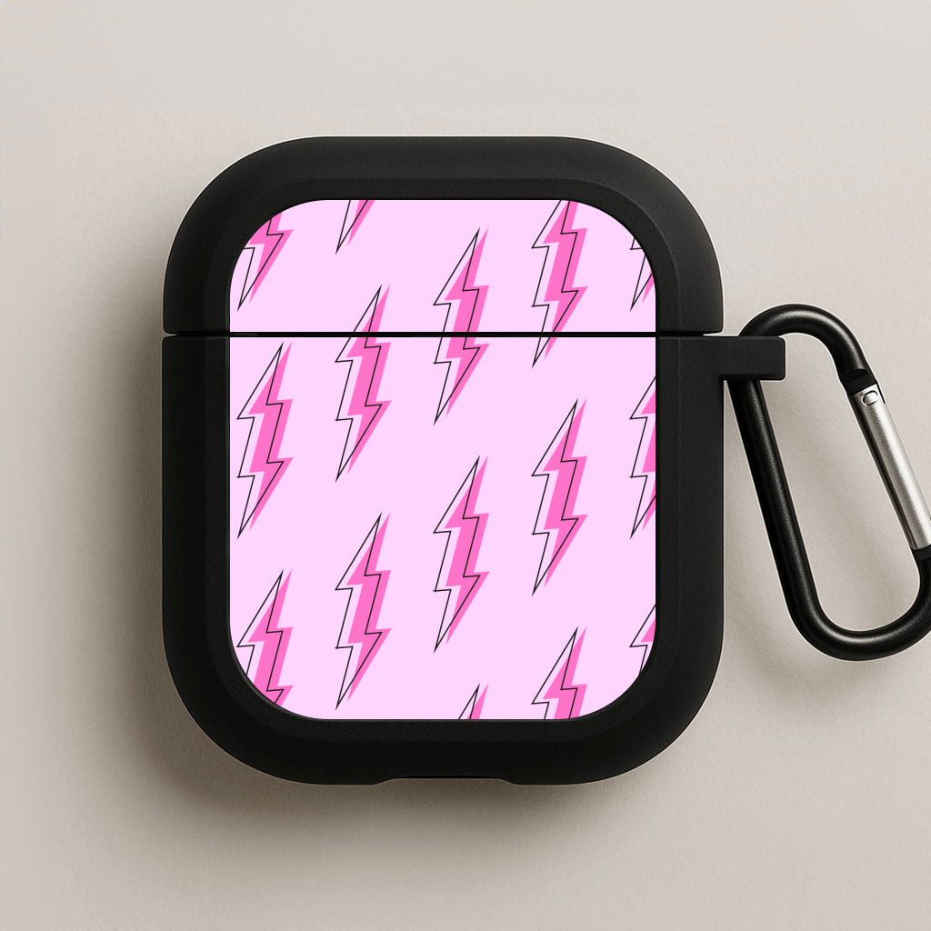 Pink Lightning - Eighties AirPods Case