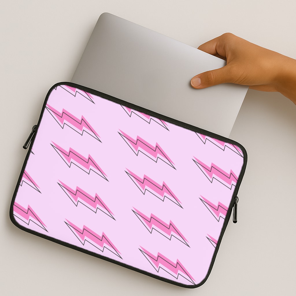 Pink Lightning - Eighties MacBook Case