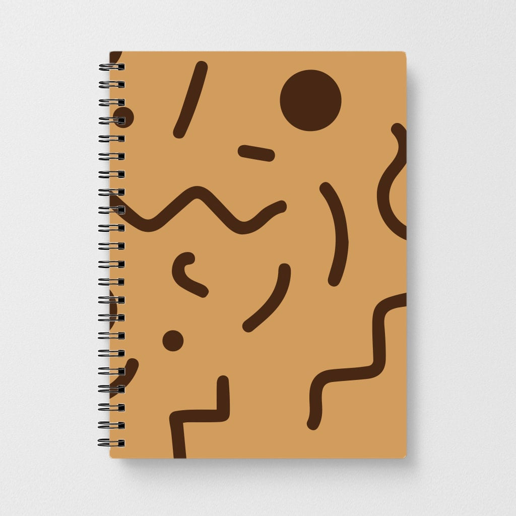 Nude Abstract Pattern - Eighties Notebook