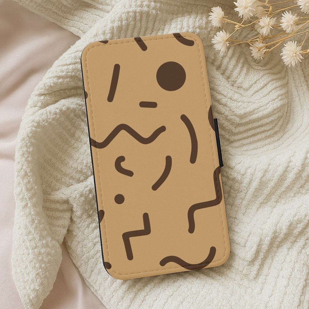 Nude Abstract Pattern - Eighties Wallet Phone Case