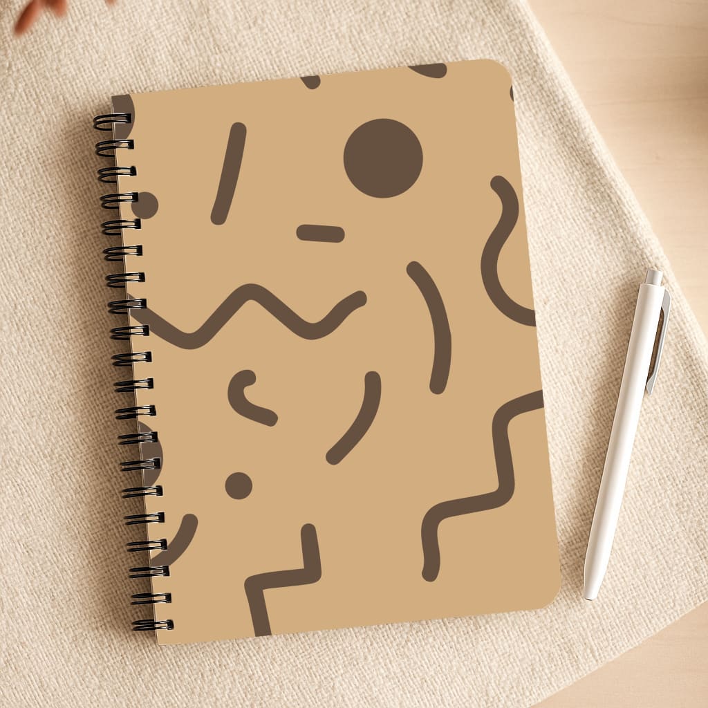 Nude Abstract Pattern - Eighties Notepad