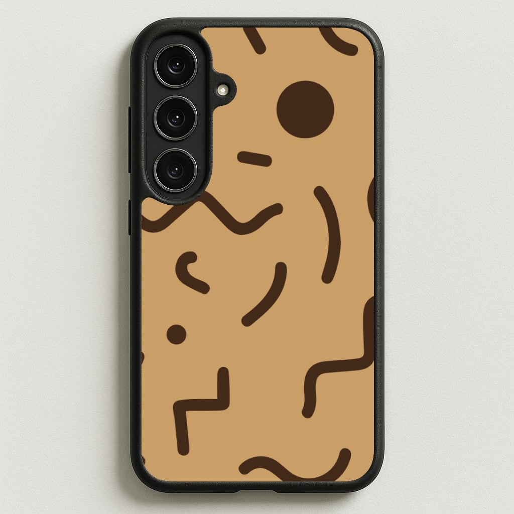 Nude Abstract Pattern - Eighties Phone Case for Galaxy S25FE