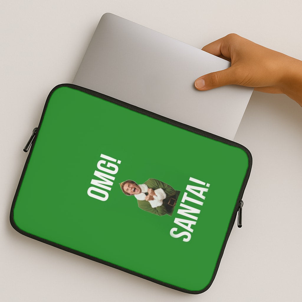 OMG SANTA! - Elf MacBook Case