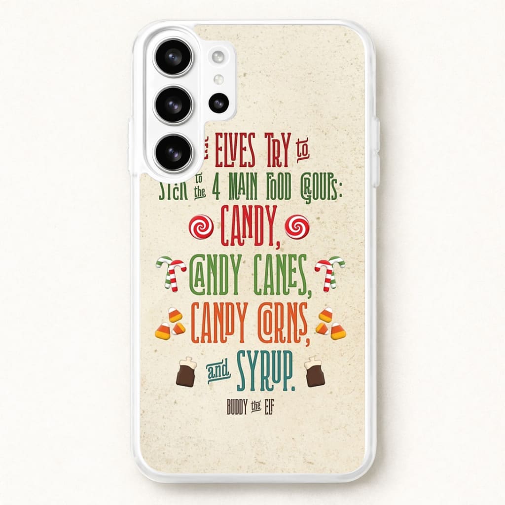 The Four Main Food Groups - Elf Phone Case for Galaxy S26 Ultra