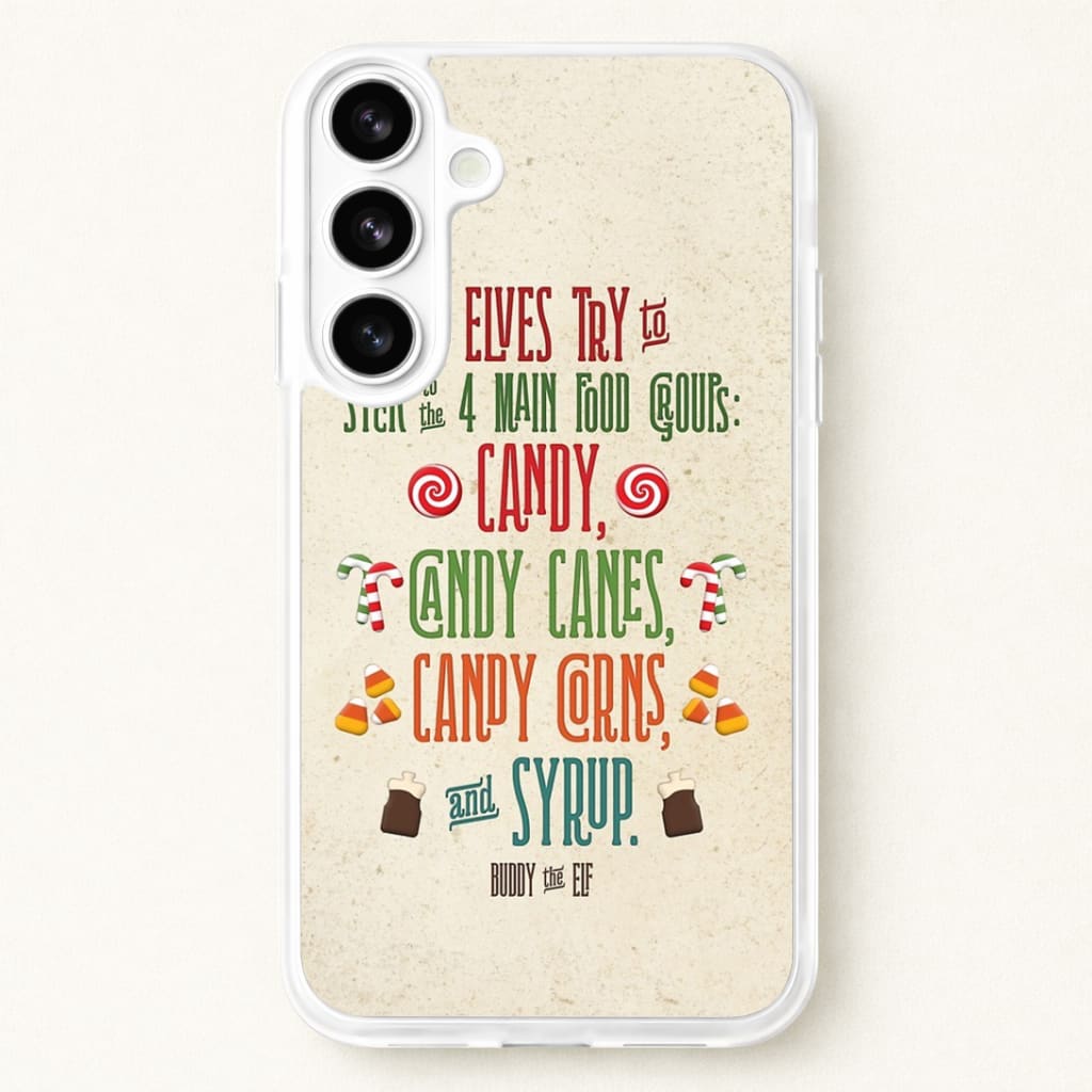 The Four Main Food Groups - Elf Phone Case for Galaxy S26 Plus