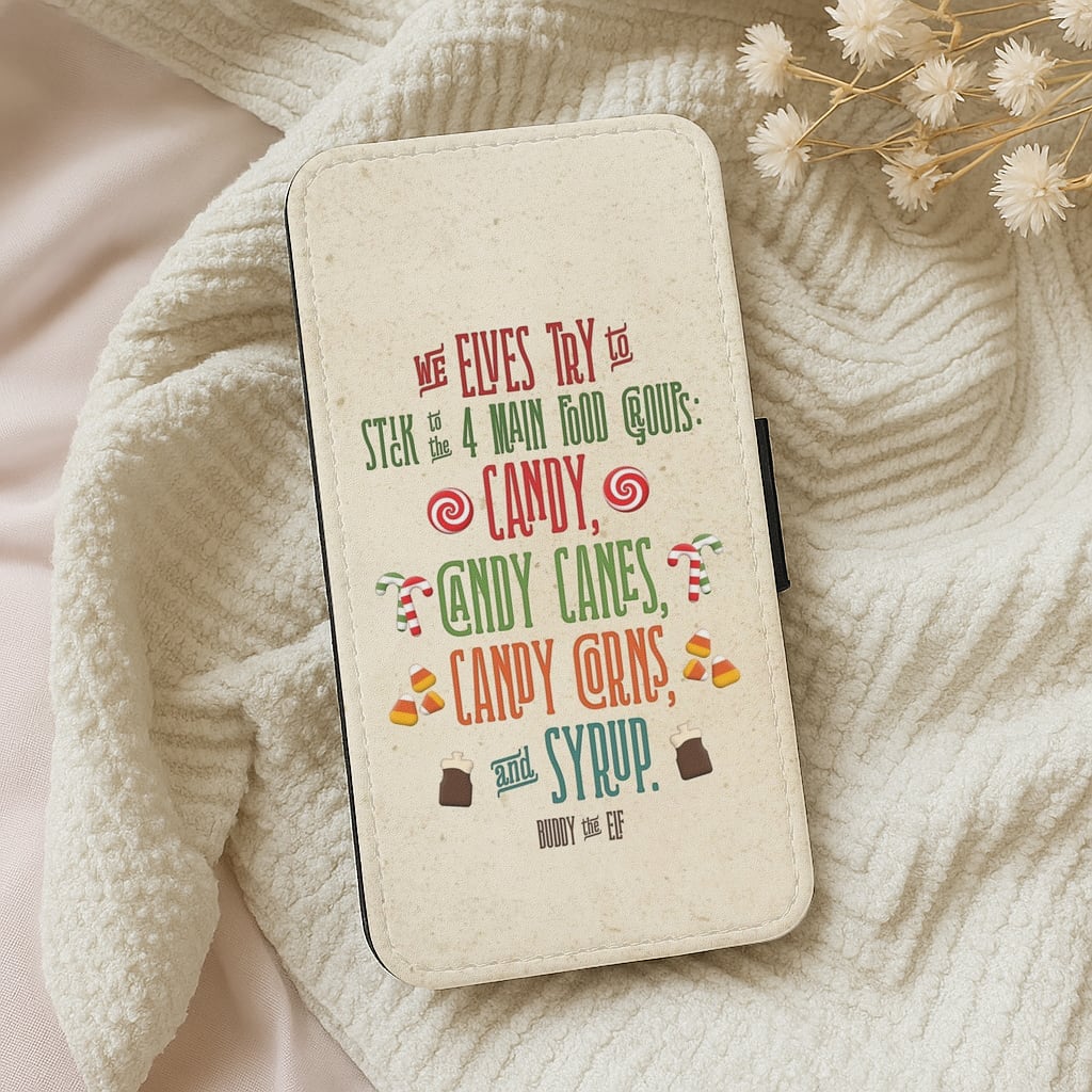 The Four Main Food Groups - Elf Wallet Phone Case