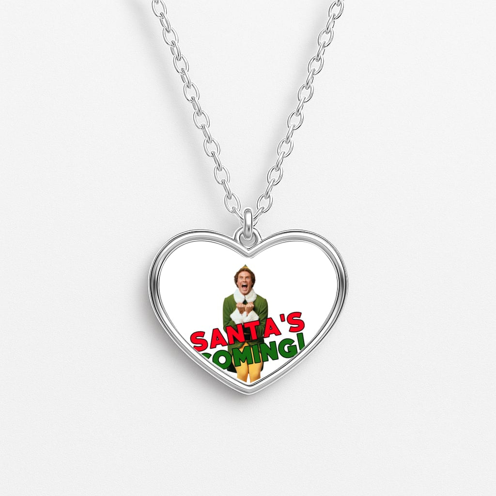 Buddy The Elf - Santa's Coming! Heart Necklace