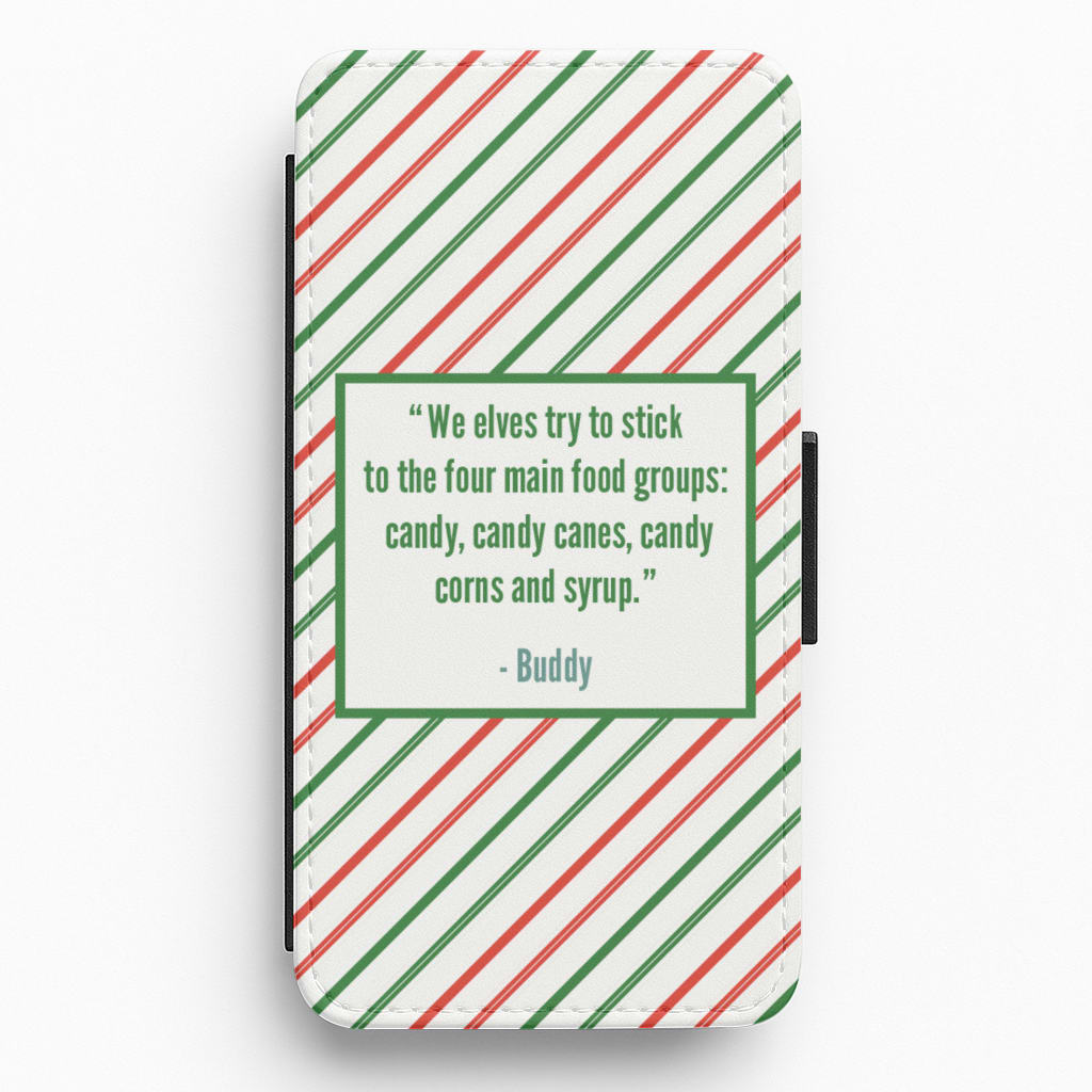 Four Main Food Groups - Elf Flip / Wallet Phone Case