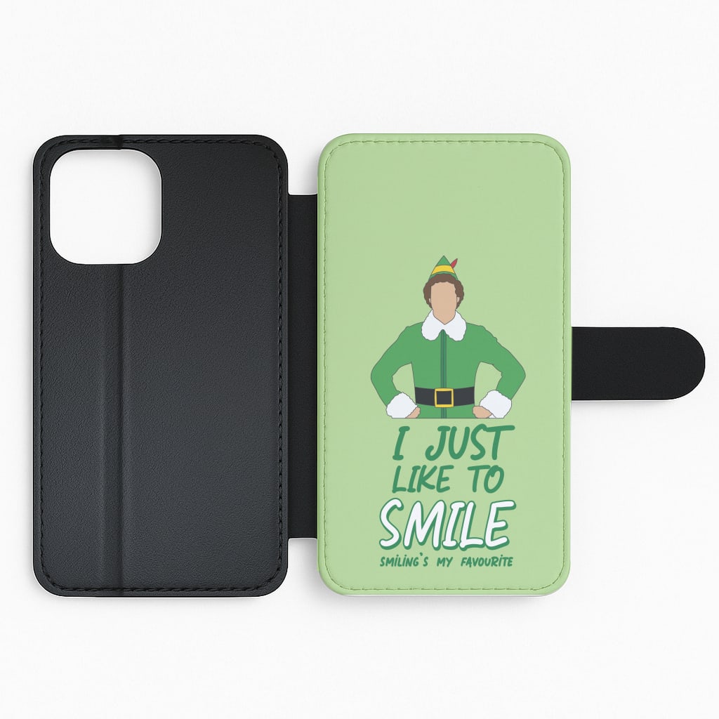 I Just Like To Smile Flip Phone Case