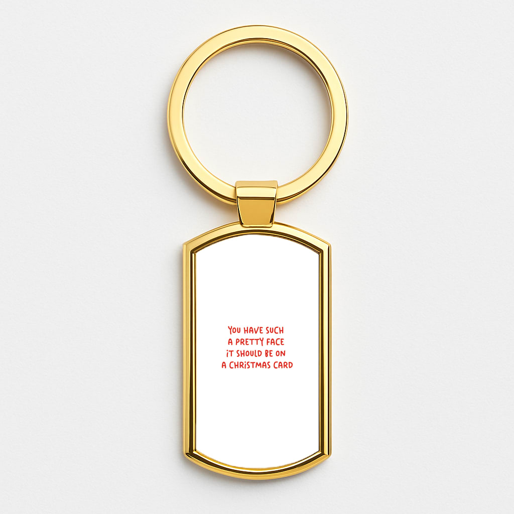 Pretty Face - Elf Gold Keyring