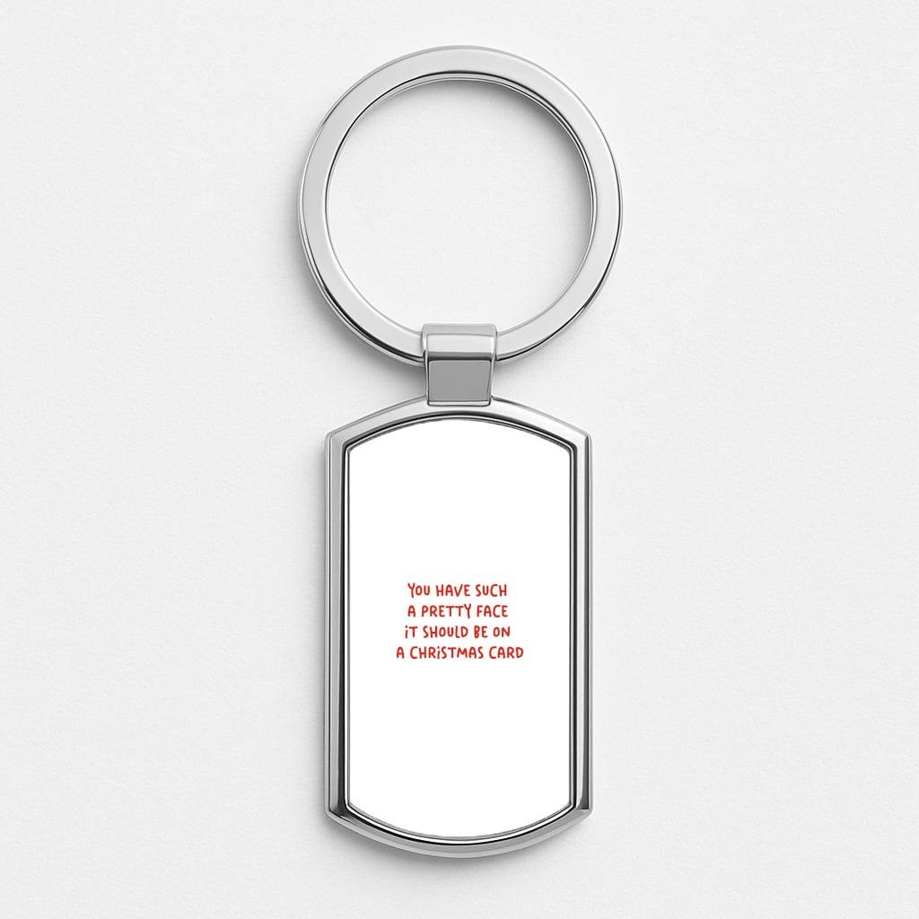 Pretty Face - Elf Silver Keyring