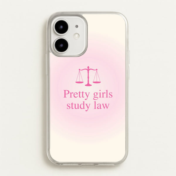 Pretty Girls Study Law Phone Case - iPhone 12 Mini