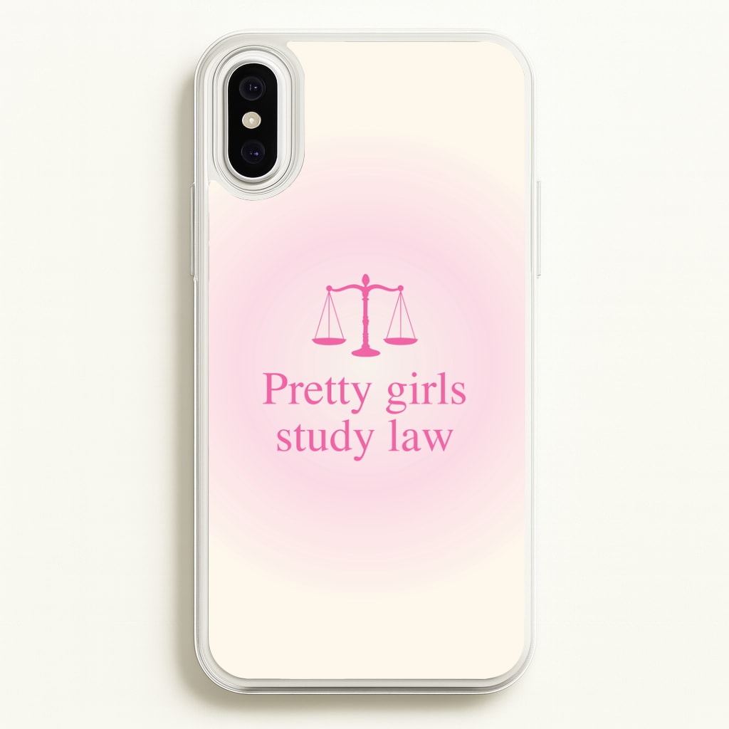 Pretty Girls Study Law Phone Case - iPhone XS Max