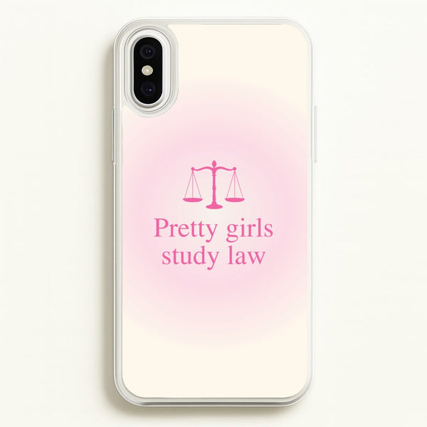 Pretty Girls Study Law Phone Case - iPhone XS Max
