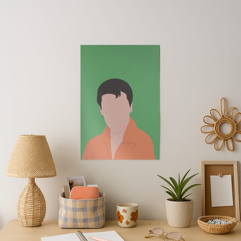 Faceless Elvis Art Print
