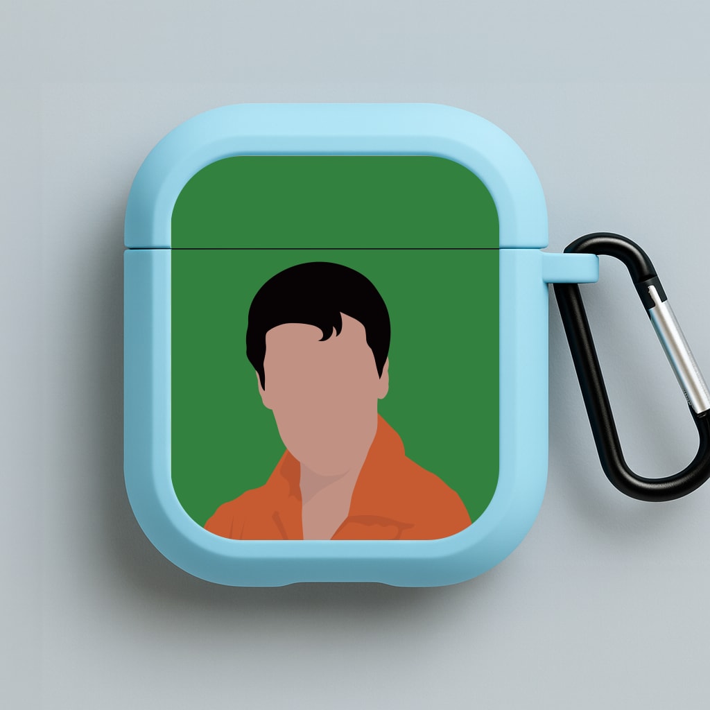 Faceless Elvis Blue AirPods Case