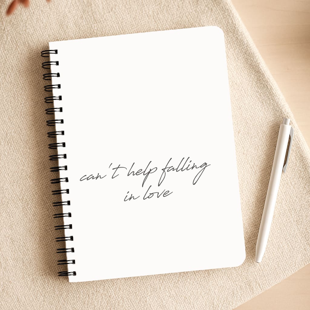 Can't Help Falling In Love Notepad