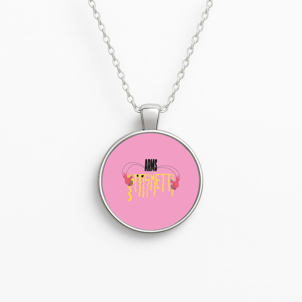 Arms Spaghetti - Pink Circle Necklace