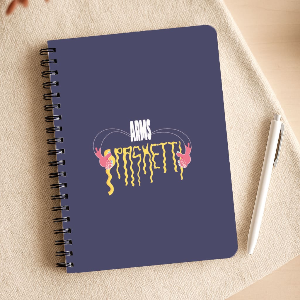 Arms Spaghetti - Dark Blue Notepad