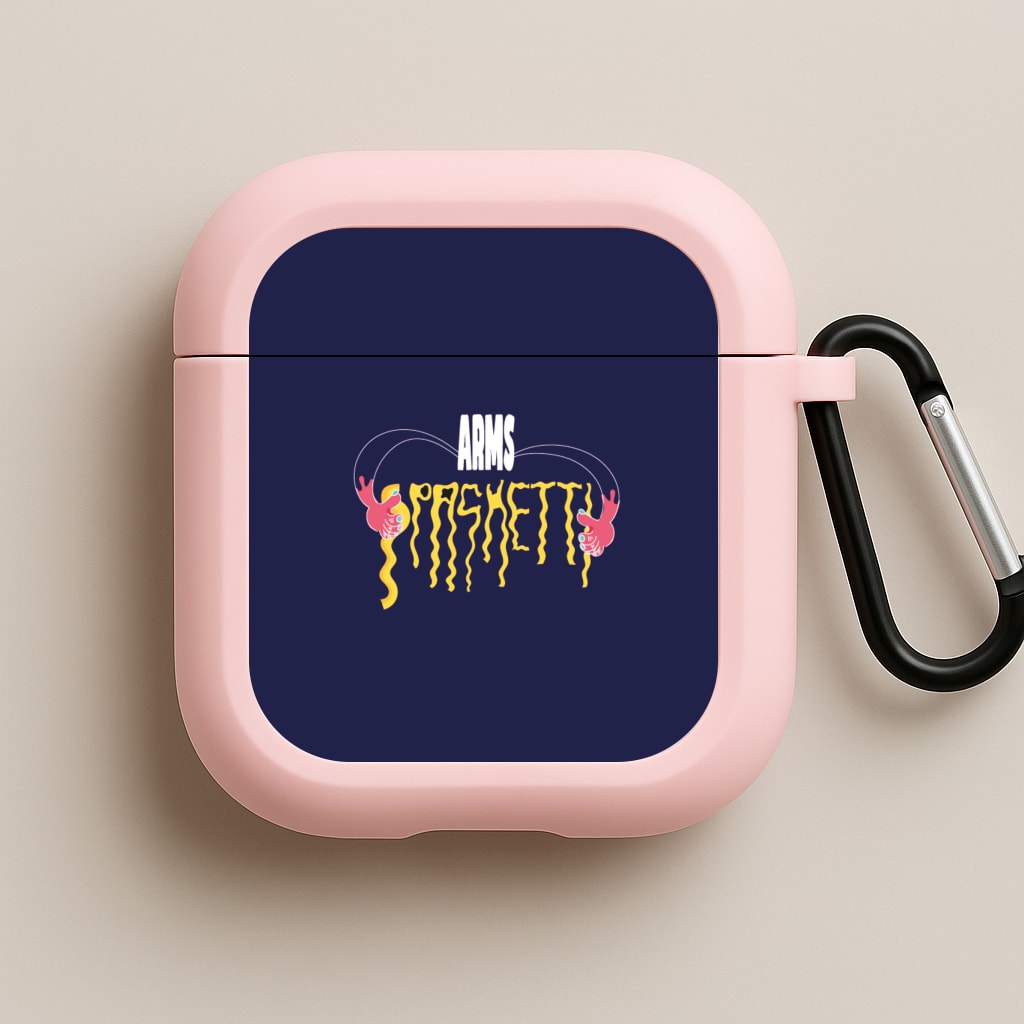 Arms Spaghetti - Dark Blue Pink AirPods Case