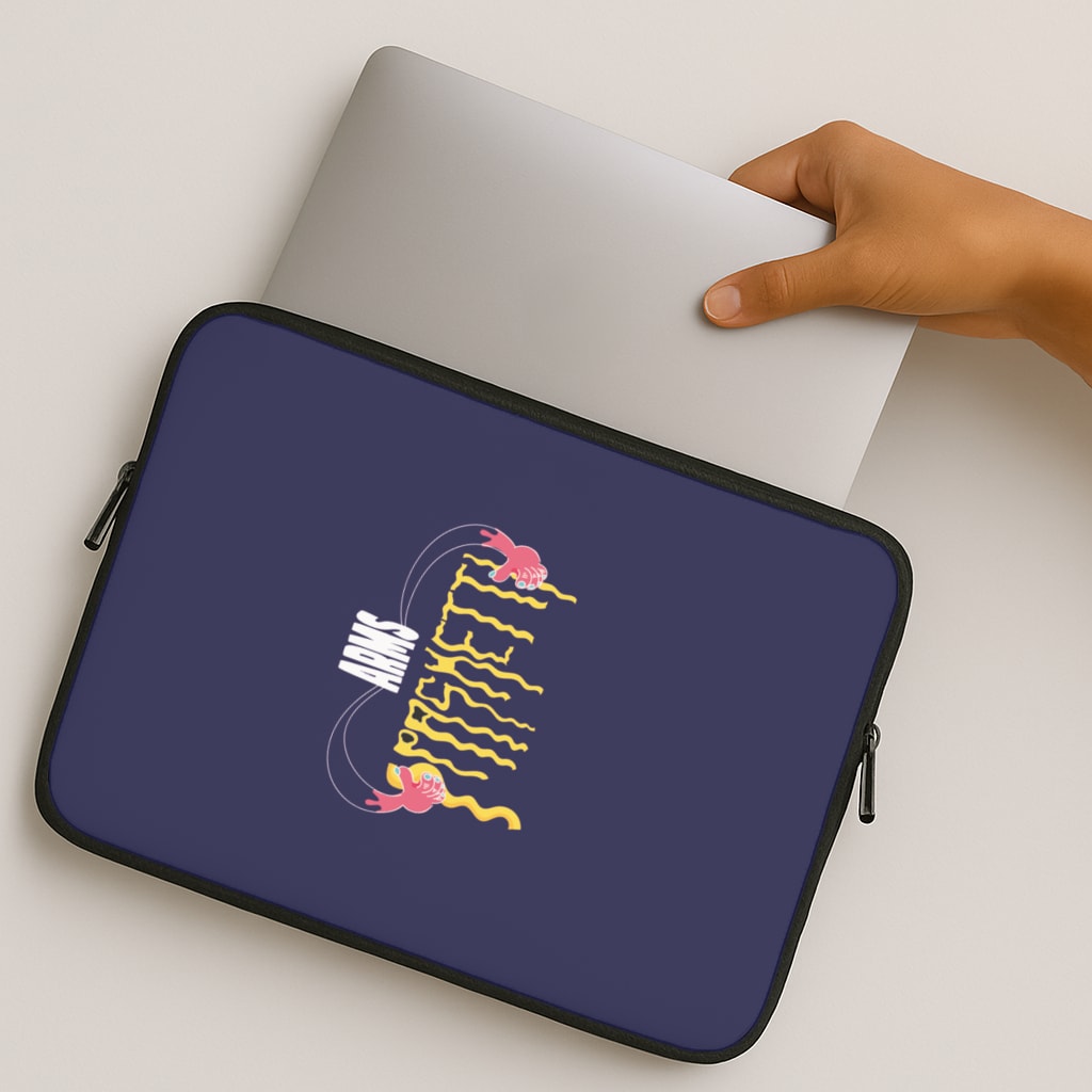 Arms Spaghetti - Dark Blue MacBook Case