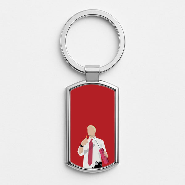 Dynamite Silver Keyring