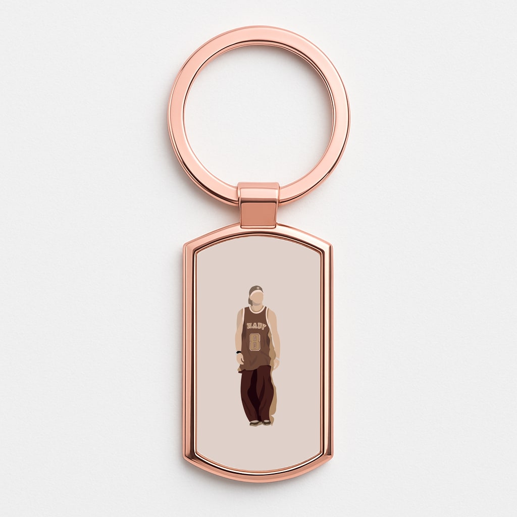 Jersey Rose Gold Keyring