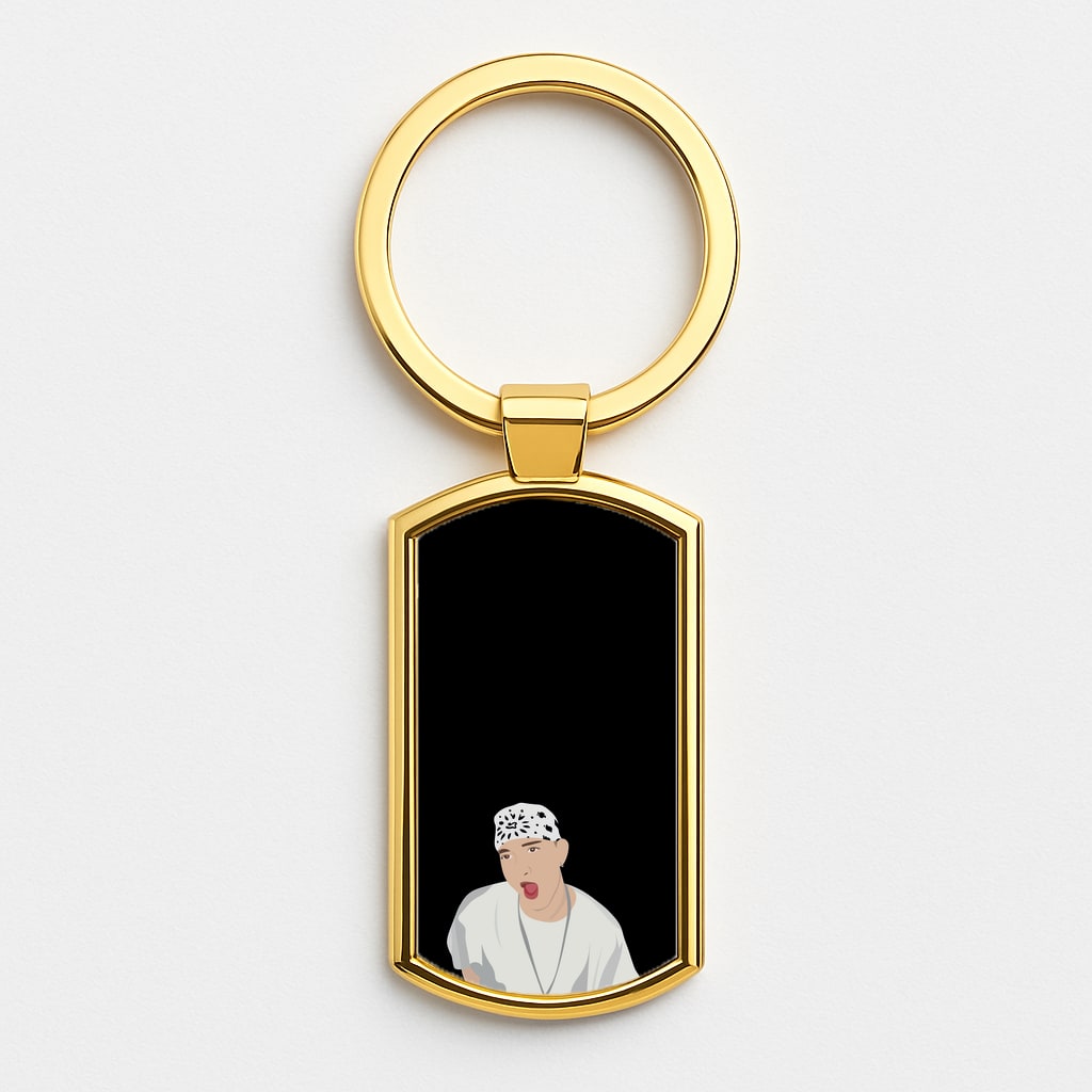 Bandanna Gold Keyring