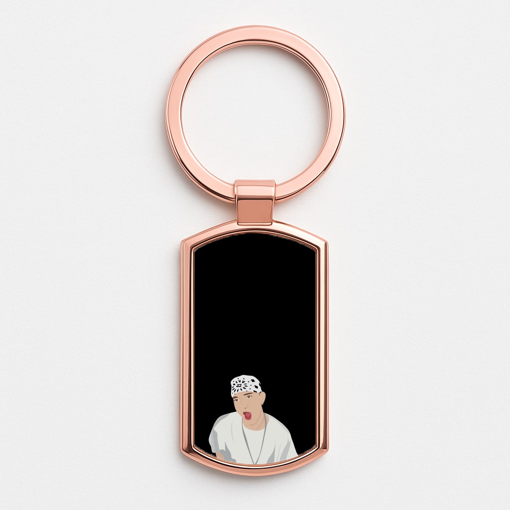 Bandanna Rose Gold Keyring
