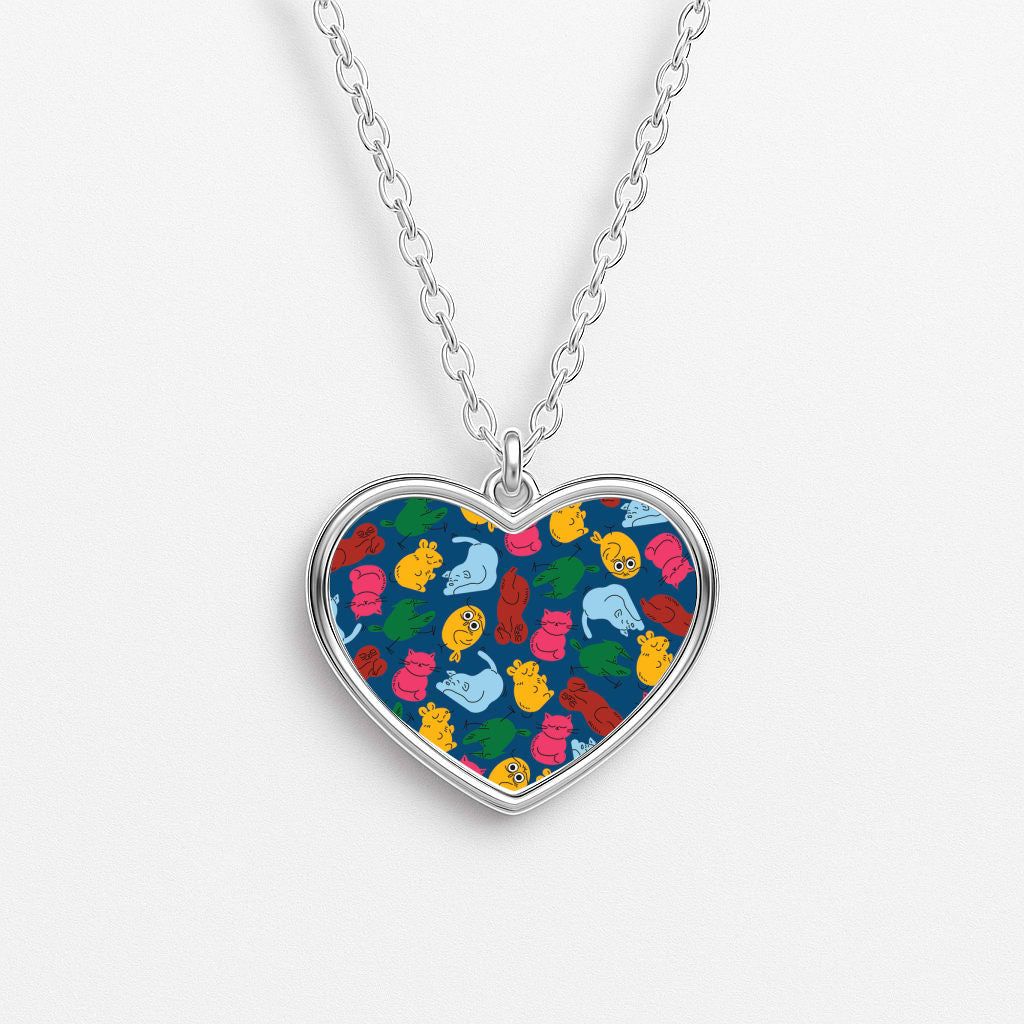 Animal Doodles - Chamberlain Heart Necklace