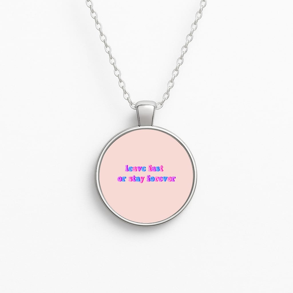 Leave Fast Or Stay Forever - Fender Circle Necklace